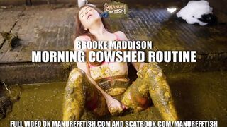 Brooke Maddison Morning Cowshed Routine in Cowshit