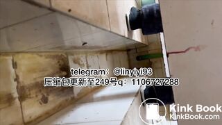 The girl excreted profusely in the toilet 52