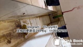 The girl excreted profusely in the toilet 52