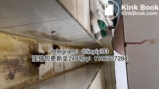 The girl excreted profusely in the toilet 53