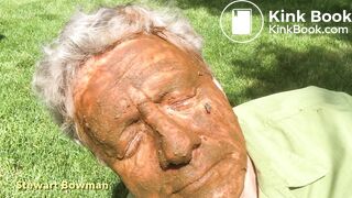 Black Man Feeds Cock & Shit Dinner to White American Fag Outdoors