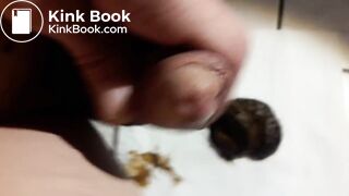 Une décharge fécale inondée de sperme chaud