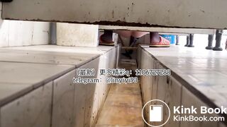 The girl excreted profusely in the toilet 60