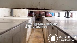 The girl excreted profusely in the toilet 60