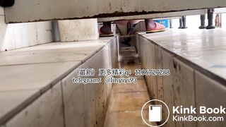 The girl excreted profusely in the toilet 60