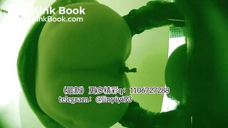 The girl excreted profusely in the toilet 64