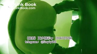 The girl excreted profusely in the toilet 64