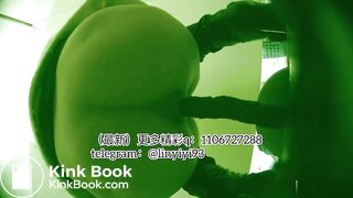 The girl excreted profusely in the toilet 64