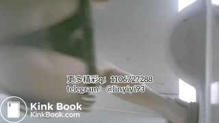 The girl excreted profusely in the toilet 60