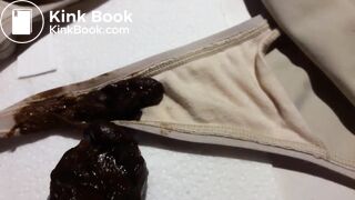 Caca culotte, masturbation et éjaculation scato