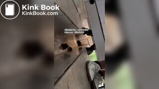 The girl excreted profusely in the toilet 68