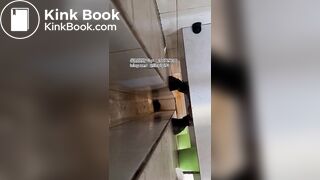 The girl excreted profusely in the toilet 68