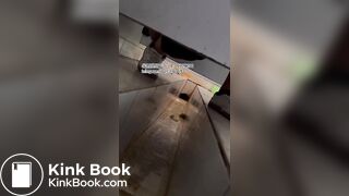 The girl excreted profusely in the toilet 68