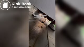 The girl excreted profusely in the toilet 68