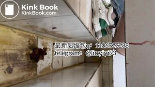 The girl excreted profusely in the toilet 69