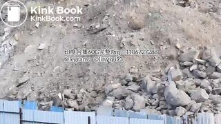 The girl excreted profusely in the toilet 70