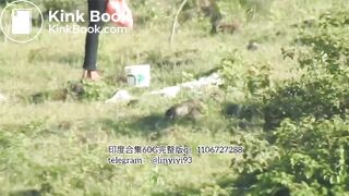 The girl excreted profusely in the toilet 71