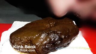 Je pète, je chie, je sens, je déguste, masturbation entre mes fesses, 2 éjaculations