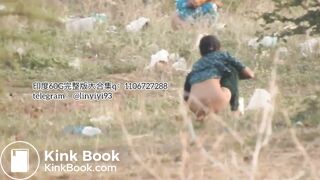 The girl excreted profusely in the toilet 75