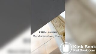 The girl excreted profusely in the toilet 82