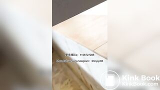 The girl excreted profusely in the toilet 82