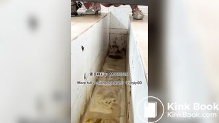 The girl excreted profusely in the toilet 82