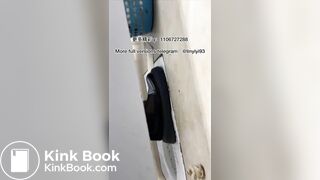 The girl excreted profusely in the toilet 83