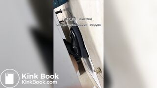 The girl excreted profusely in the toilet 83