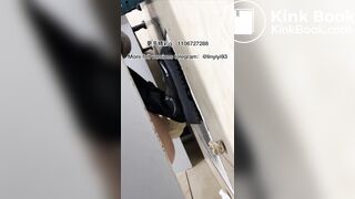 The girl excreted profusely in the toilet 83