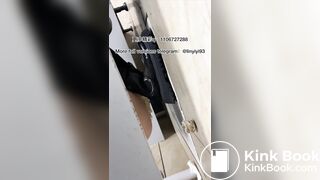 The girl excreted profusely in the toilet 83