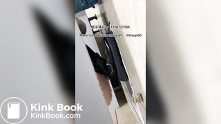 The girl excreted profusely in the toilet 83