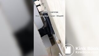 The girl excreted profusely in the toilet 83