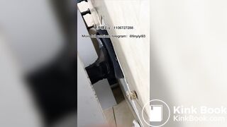 The girl excreted profusely in the toilet 83