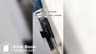 The girl excreted profusely in the toilet 83