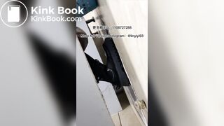 The girl excreted profusely in the toilet 83