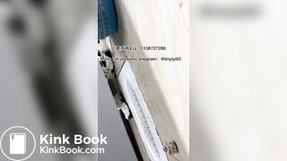 The girl excreted profusely in the toilet 84