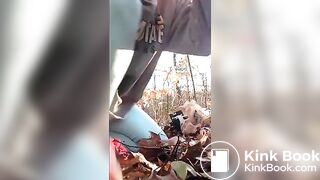 Panty pooping outdoors - horny by nature! - ThisVidcom