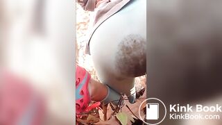 Panty pooping outdoors - horny by nature! - ThisVidcom