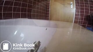 Big Ass Shitting in Tub