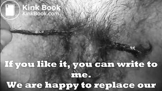 My very hairy scat wife after hard fuck in her full of shit ass