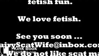 My very hairy scat wife after hard fuck in her full of shit ass