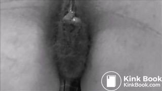 My very hairy scat wife after hard fuck in her full of shit ass