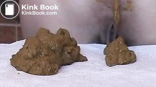 Big piles of shit on the table On dirtyshack