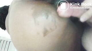 Poop shitting cock bbw smearing black ebony