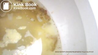 girl diarrhea on the toilet