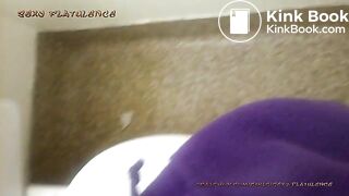 girl diarrhea on the toilet