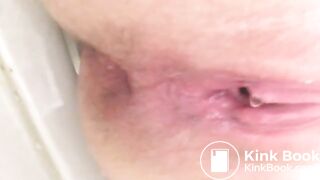 Pissing and shitting in toilet