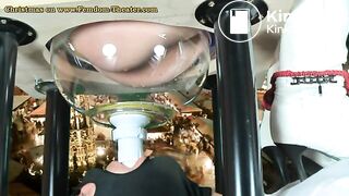 The slave swallows diarrhea that gives him his mistress