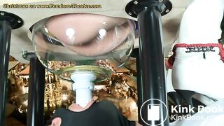 The slave swallows diarrhea that gives him his mistress