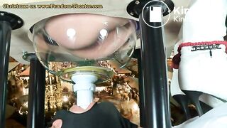 The slave swallows diarrhea that gives him his mistress